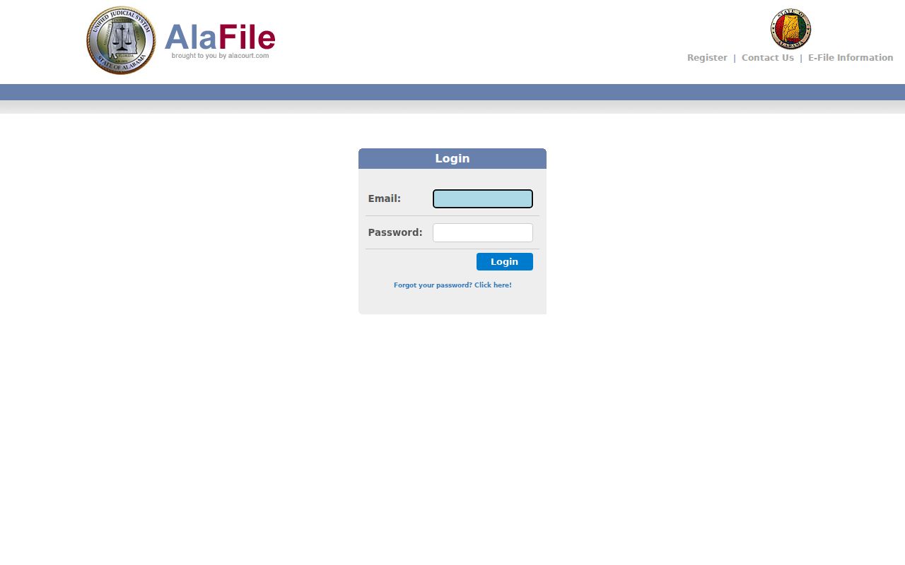 Perry County docket search distinction from AlaFile
