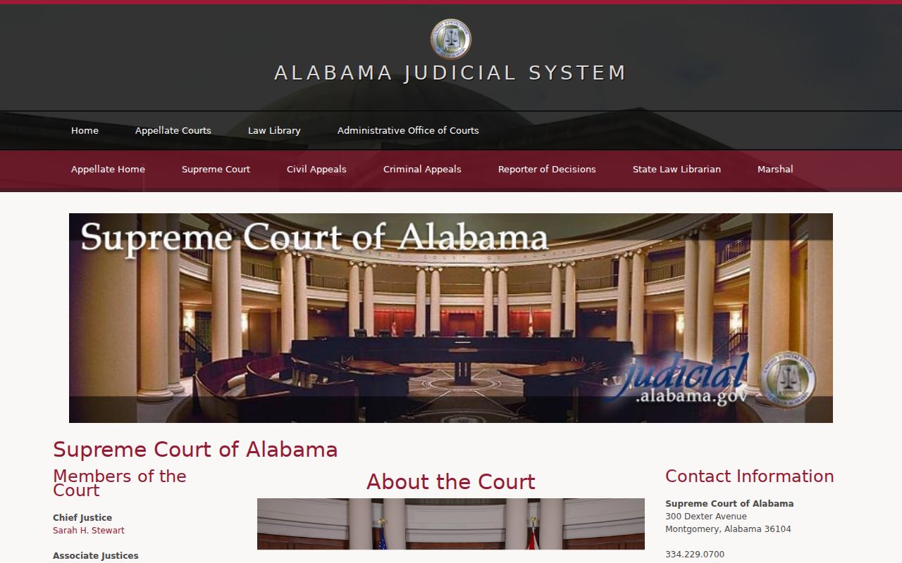 Perry County court records at the Supreme Court of Alabama