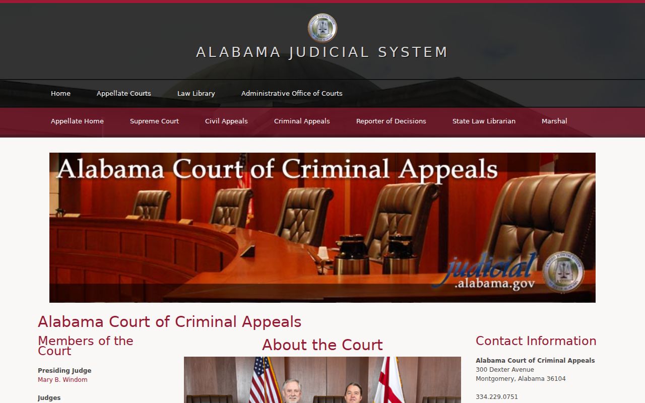 Perry County criminal docket Court of Criminal Appeals source