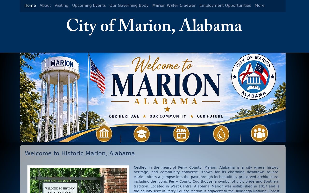 Official City of Marion court records starting point