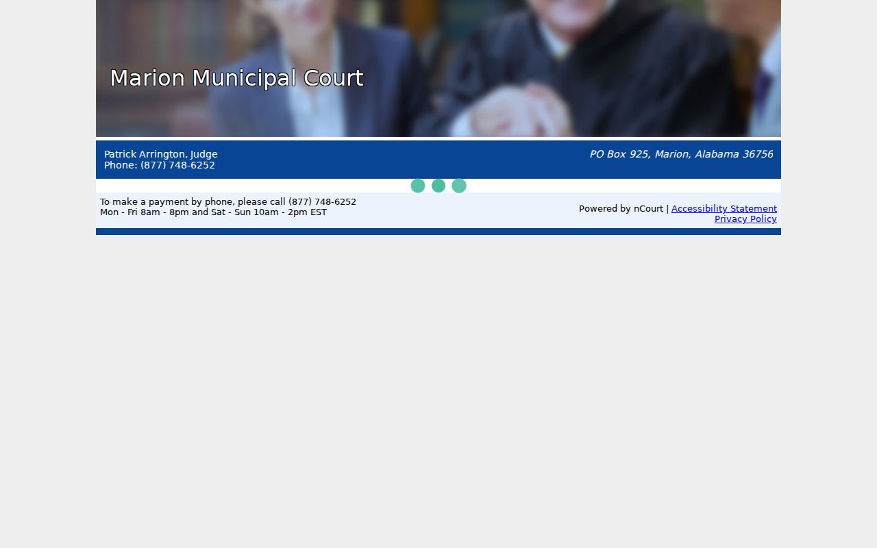 Marion court payment portal for eligible municipal records