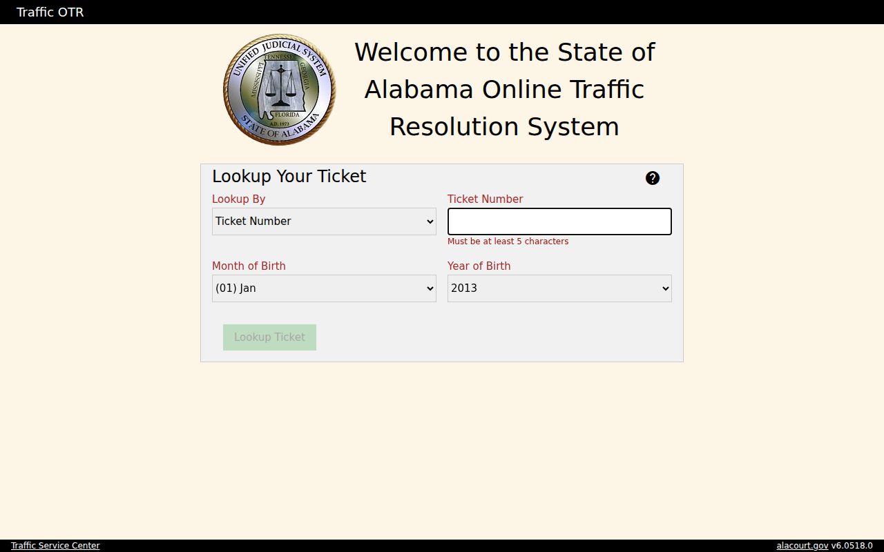 Perry County online traffic resolution ticket lookup
